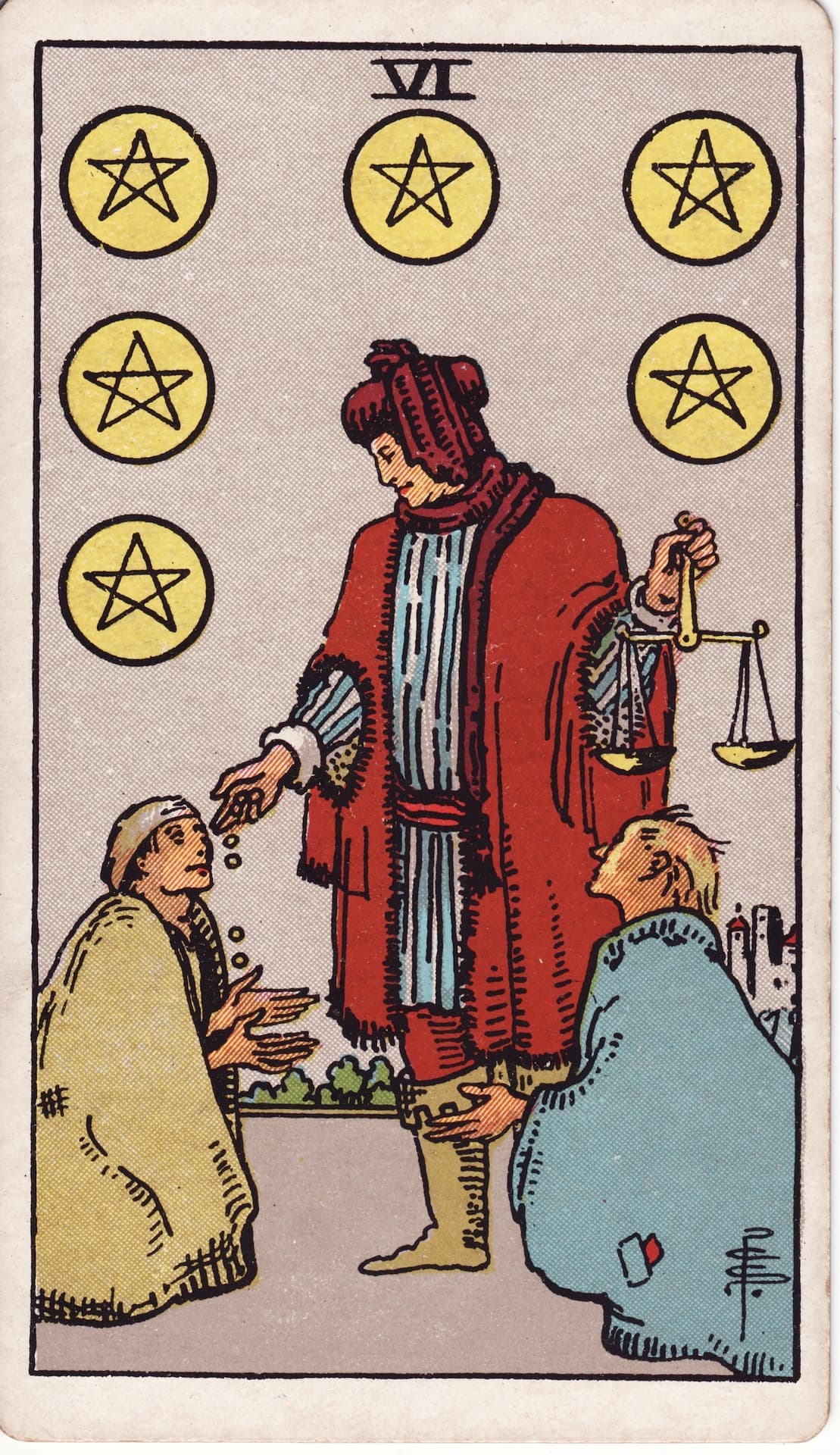 Six of Pentacles (Sáu Xu)