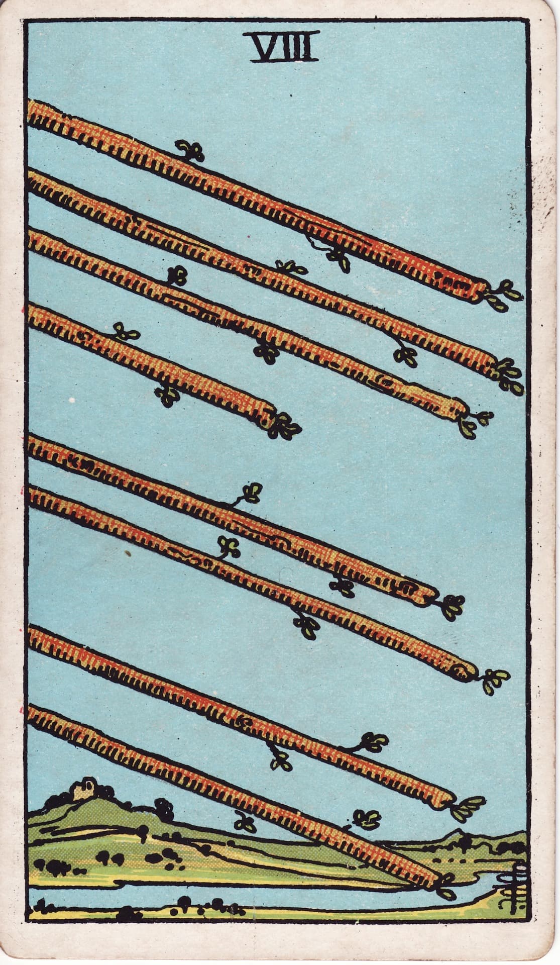 Eight of Wands (Tám Gậy)